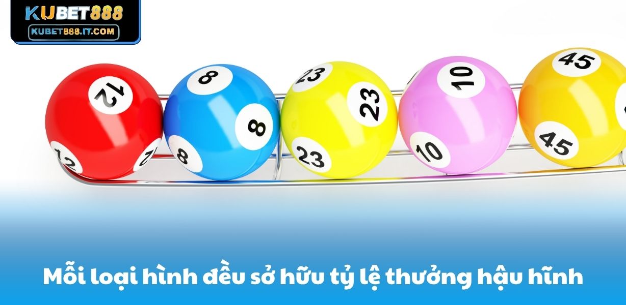 Mỗi loại hình đều sở hữu tỷ lệ thưởng hậu hĩnh